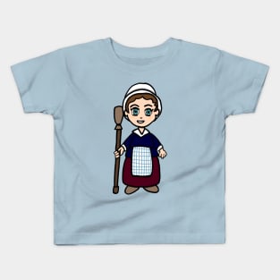 Chibi Molly Pitcher - Large Design Kids T-Shirt